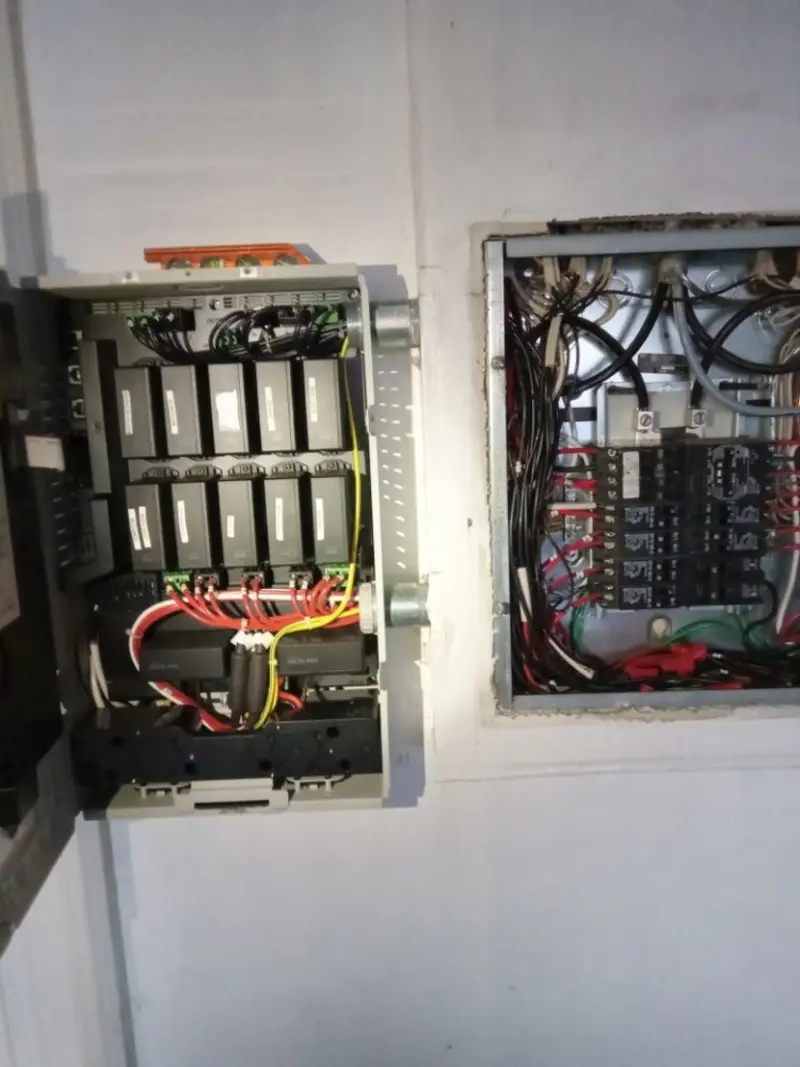 Electrical panel upgrade completed for Security Camera Wiring in Sioux City
